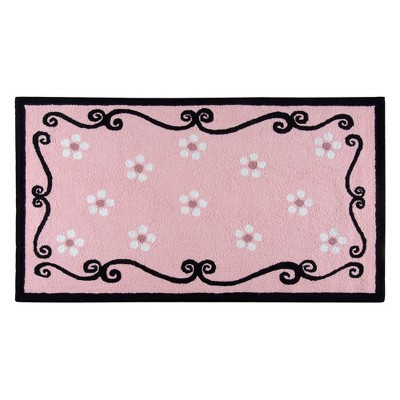 3'x5' Rectangle Hooked Princess Accent Rug Pink - C&F Home