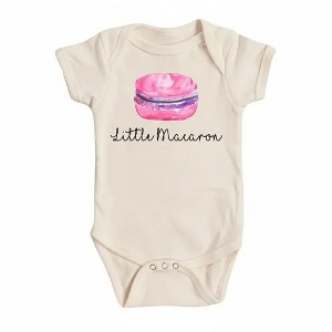 Macaron Pink Newborn Baby Onesie® Bodysuit GS1 - 1 of 4
