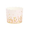 Sparkle and Bash 50 Pack Paper Cupcake Liners Wrappers, Pink & Gold Polka Dot Muffin Baking Cups - 3 of 4