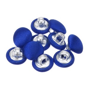 Unique Bargains Blouses Sweater Round Aluminum Cotton Fabric Cloth Covered Buttons 10 Pcs - 1 of 4