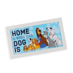 Silver Buffalo Disney "Home Is Where Your Dog Is" Wooden Hanging Wall Art | 10 x 18 Inches - 1 of 4