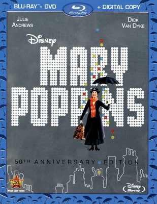 Mary Poppins (50th Anniversary Edition) (Blu-ray + DVD + Digital)