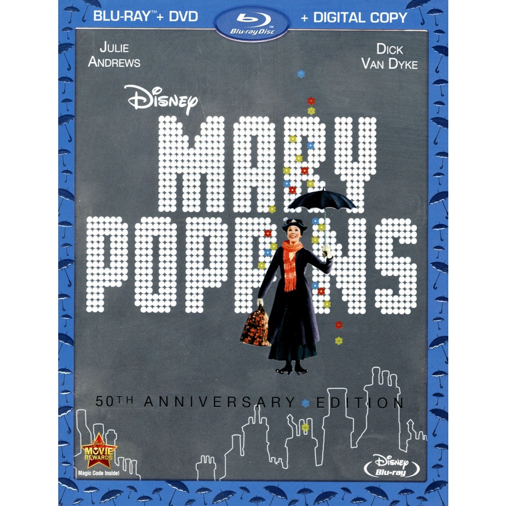UPC 786936836110 product image for Mary Poppins (50th Anniversary Edition) (Blu-ray + DVD + Digital) | upcitemdb.com
