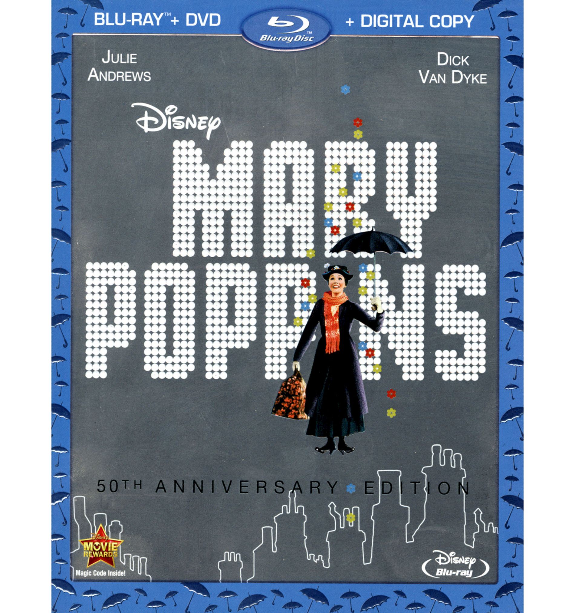 Mary Poppins (50th Anniversary Edition) (Blu-ray + DVD + Digital)