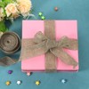 Unique Bargains Gift Wrapping Faux Burlap Wired Durable Ribbon Roll 10 Yards 1 Pc - 3 of 3