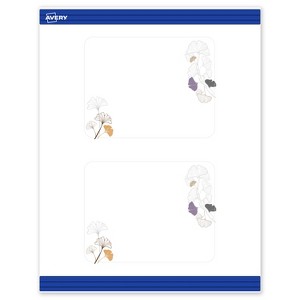 Avery Rounded Corner Postcards, Floral Design, 4.75" x 5.5", 20ct - 1 of 4