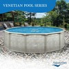 Aquarian Khaki Venetian 24' x 52" Steel Frame DIY 6- to 8-Person Above-Ground Backyard Pool – Pool Only (Accessories Sold Separately) - 3 of 4