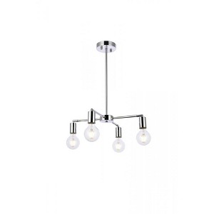 Elegant Lighting Cairo 4 lights chrome pendant - 1 of 4