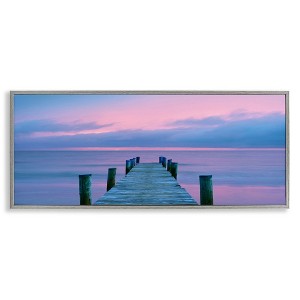 Stupell Industries Dock at Sunset Horizon, 24" x 10" - 1 of 4