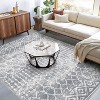 Washable Area Rugs Rug for Living Room Bedroom Farmhouse, Geometric Neutral Rug Low Pile Non-Slip Soft Stain-Resistant Carpet - 2 of 4