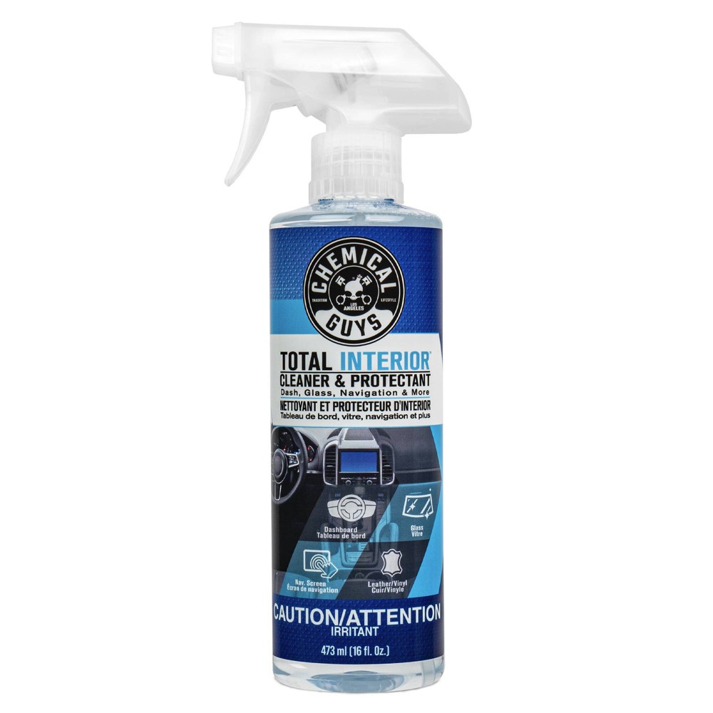 Chemical Guys Total Interior Cleaner And Protectant: Liquid Car Interior Cleaner & Detailer, Unscented, Automotive Supplies
