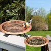 Good Directions 13" Fired Copper Bird Bath & Deck Bracket - Orange - 2 of 4