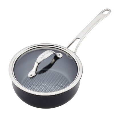 Anolon X Hybrid 3qt Nonstick Induction Saucepan with Lid Super Dark Gray