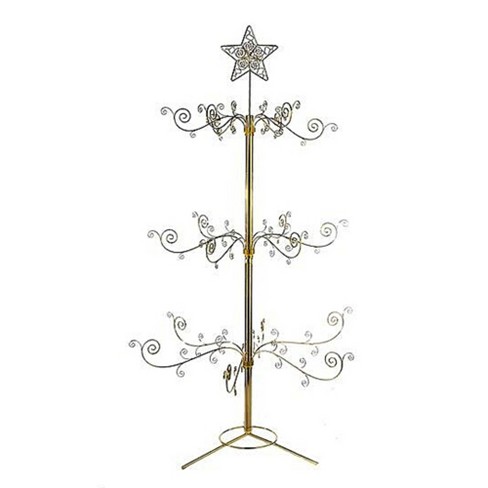 Kurt S. Adler 54.5 Inch Gold Metal Display Tree Star Top Christmas ...