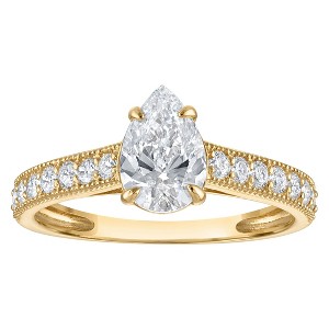 Naturalux 14K Gold 1.35 cttw Lab Grown Diamond Ring - 1 of 4