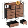 Dresser TV Stand with Power Outlet, Bedroom Dresser with 9 Drawers, Chest of Drawers, Steel Frame Storage Closet for Living Room Hallway - 2 of 4