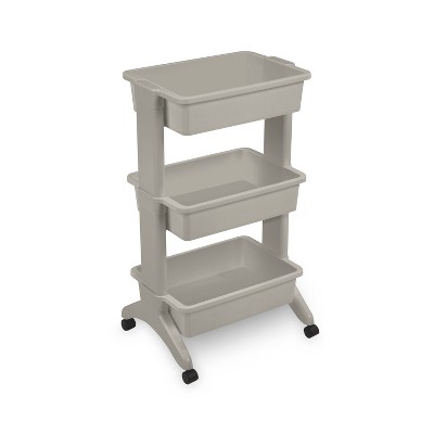 3 Tier Utility Cart Gray - Brightroom™