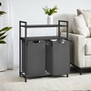 Laundry Sorter with 2 Pull-Out and Removable Bags, Laundry Basket, Laundry Hamper, 12.1 Gal Capacity per Bag - 4 of 4