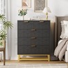 Dresser for Bedroom, 5 Drawer Dresser with Metal Legs, Modern Chest Organizer with Wide Storage - 4 of 4