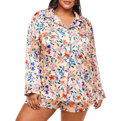 Adore Me Women's Sammi PJ Sleepwear 3X / Trailing Garden C01 V2 Beige.