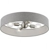 Livex Lighting Elmhurst 4 - Light Semi-Flush Mount in  Brushed Nickel/Shiny White - 4 of 4