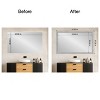 Amanti Art Mirror Makeover Bathroom Mirror Frame Border Kit - Fully Assembled Peel and Stick Frame - Mirror NOT Included - Vista Brushed Nickel Trim - 4 of 4