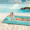 Jasonwell 4‑in‑1 Inflatable Tanning Lounger — Sun Tan Tub & Pool Raft, Water‑Filled Mat/Pad for Adults & Kids (Large) - Green w reflective base - 4 of 4