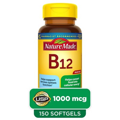 Nature Made Vitamin B12 1000 mcg Softgels - 150ct