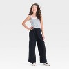 Girls' Wide Leg Soft Cargo Pants - art class™ - 3 of 3