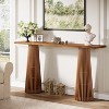Lantine 63-Inch Long Console Table for Entryway, Wooden Sofa Table Behind The Couch, Farmhouse Entryway Furniture for Living Room, Hallway, Brown - 3 of 4