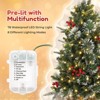 Homhougo 3FT 2-Pack Tabletop Flocked Christmas Trees with Cloth Bag Base, Small Decor for Office or Entry - 2 of 4