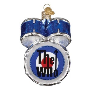 Old World Christmas Blown Glass Ornament for Christmas Tree, The Who Drum Set - 1 of 4