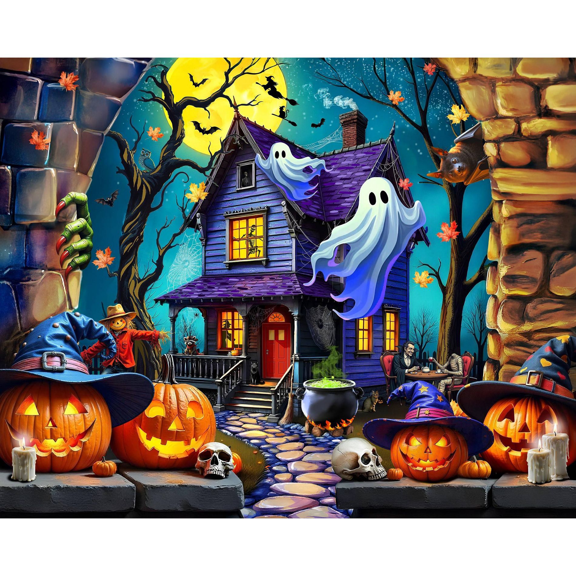 Springbok Haunted Halloween Party 1000pc Jigsaw Puzzle