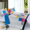 Slickblue Full/Queen, Cozy Handcrafted Quilted Bedspread with Shams, Quilt Set, TC Fabric, Design 1/2, 3 Piece - 4 of 4