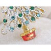 Anna-Kaci Holiday Christmas Multicolor Rhinestone Ornaments Crystal Xmas Brooch Pin - 4 of 4