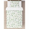 Sweet Jojo Designs Girl Twin Comforter Bedding Set Botanical Green and White 4pc - image 3 of 4