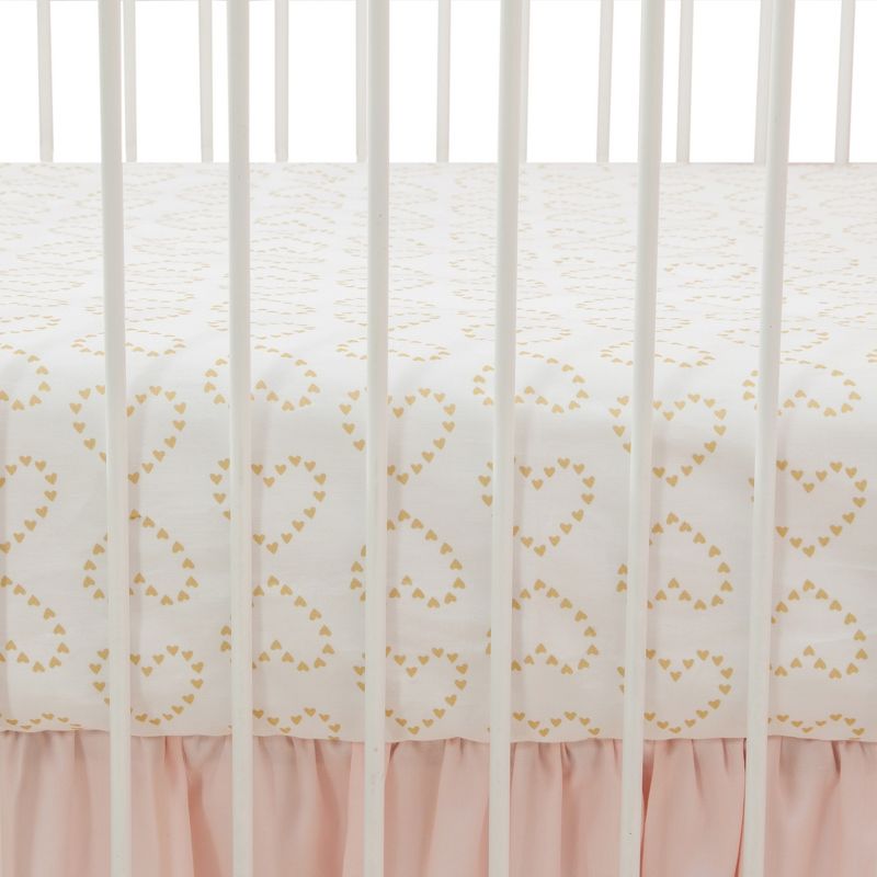 Lambs & Ivy Confetti Fitted Crib Sheet - White, 2 of 4