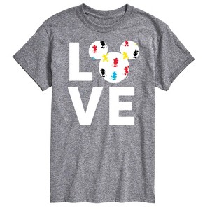 Men's - Disney - Mickey Faces Short Sleeve Graphic T-Shirt - 1 of 4