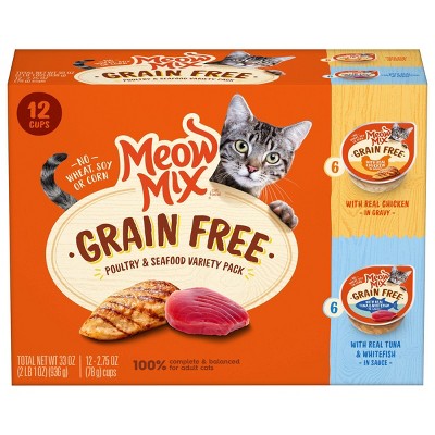 meow mix grain free wet cat food
