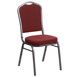 Riverstone Furniture Collection Fabric Banquet Chair Burgundy, Red