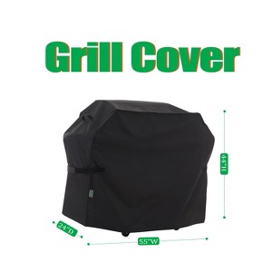 F&J Outdoors Premium Waterproof Outdoor Patio Grill Cover - Black - 1 of 4