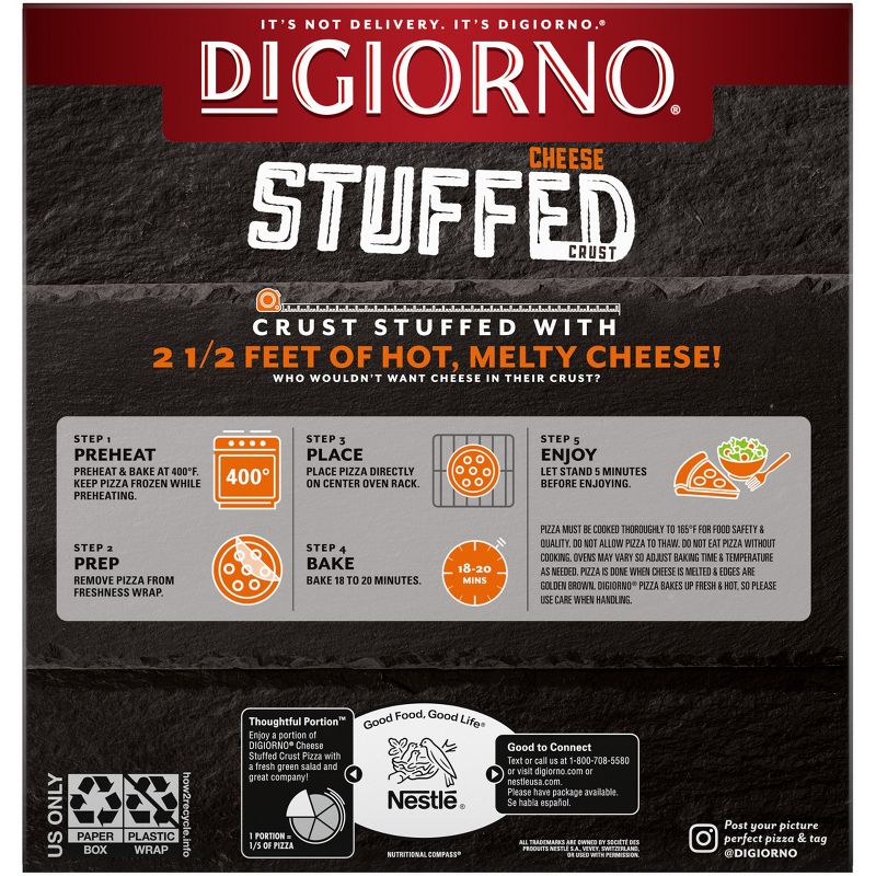 DiGiorno Pepperoni Frozen Pizza with Cheese Stuffed Crust - 22.2oz, 3 of 9