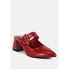 Pinacola Croco Buckle Strap Detail Mules Women - 2 of 4