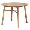 Baxton Studio Denmark Mid-Century Modern French Oak Brown Finished Rubberwood Dining Table - 2 of 4