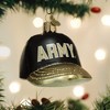Old World Christmas Blown Glass Ornament for Christmas Tree, Army Baseball Cap - 2 of 3