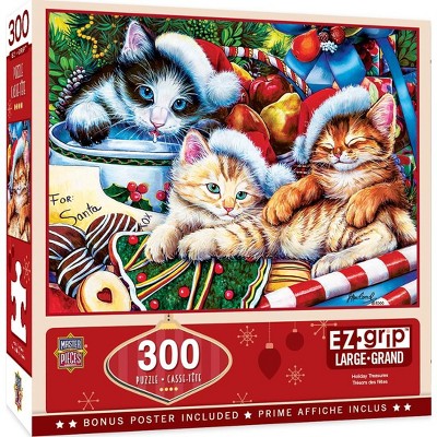 Photo 1 of MasterPieces Inc Holiday Treasures 300 Piece Large EZ Grip Jigsaw Puzzle