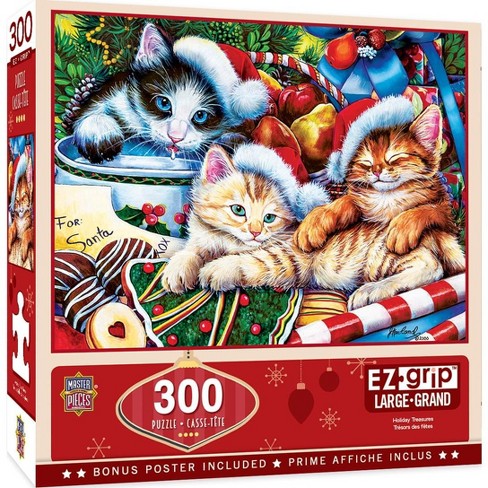 Masterpieces Inc Holiday Treasures 300 Piece Large Ez Grip Jigsaw Puzzle :  Target