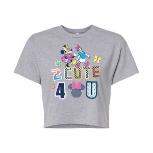 Women's - Disney - Two Cute Four You Cropped Graphic T-Shirt - 1 of 4