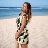 Women's Breezy Days Tropical Romper with Knot Straps - Cupshe - 2 of 4