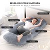 BabyBond Pregnancy Pillows, Full Body Maternity Pillow with Removable Cover - 2 of 4